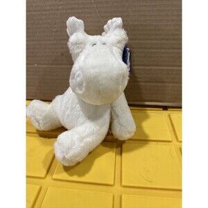 VINTAGE SEARS WINDSOR COLLECTION WHITE MILTON MOOSE STUFFED ANIMAL PLUSH TOY TAG